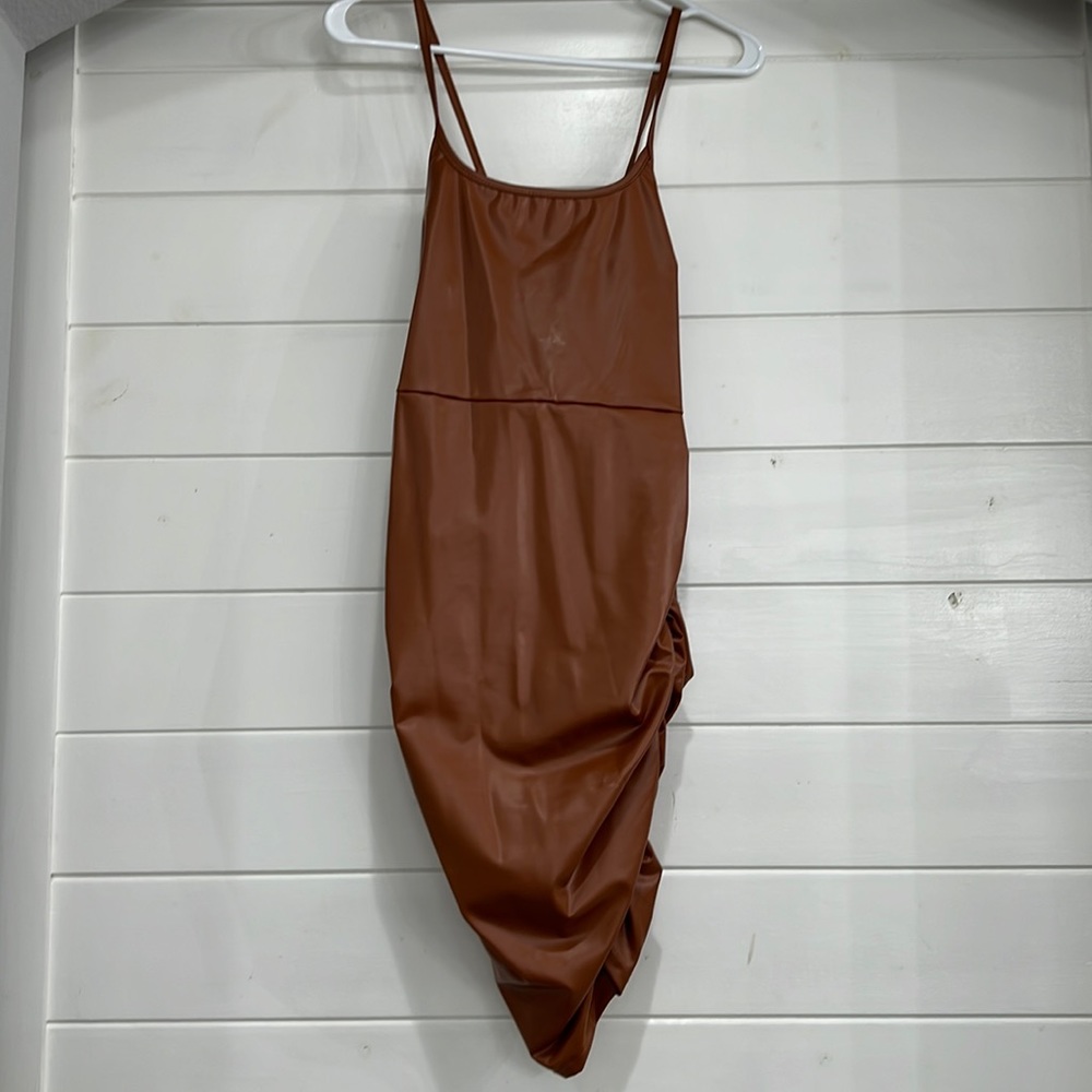 Leather dress